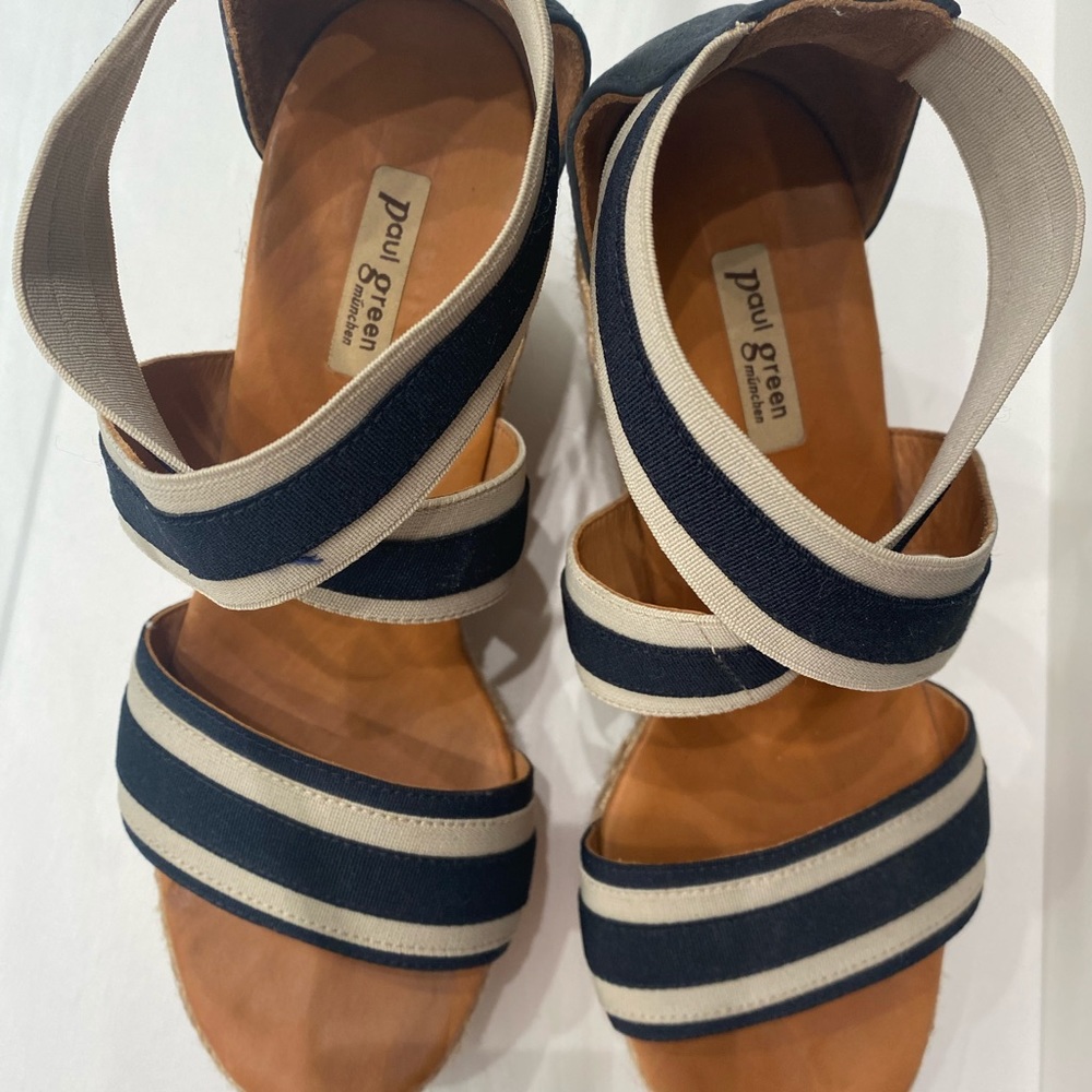 PAUL GREEN Wedge Sandal, Size 7 - Picture 4 of 5